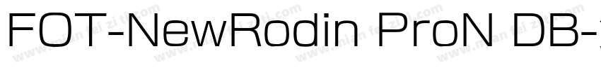FOT-NewRodin ProN DB字体转换